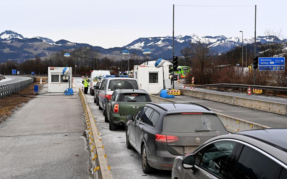 Drivers seeking to enter Germany from the Austrian province of Tyrol - Lennart Preiss/Getty Images Europe