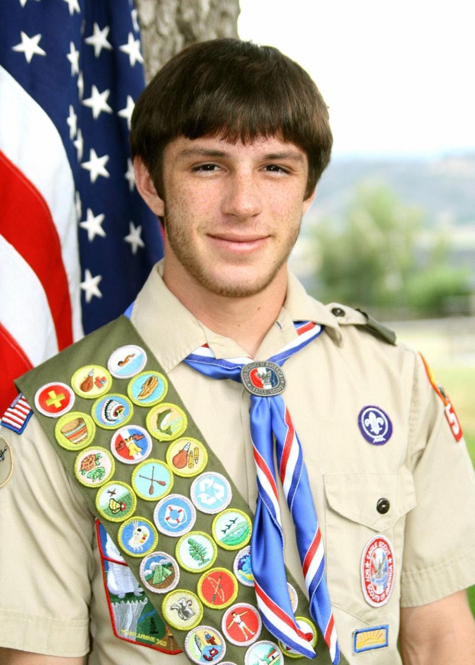 Trevor Reed is an Eagle Scout who served as a U.S. Marine.