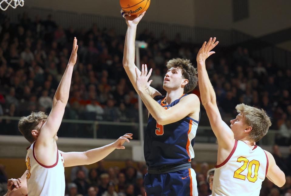 Hope's Tanner Wiegerink had 22 points in the NCAA opening-round victory over Anderson on Friday.