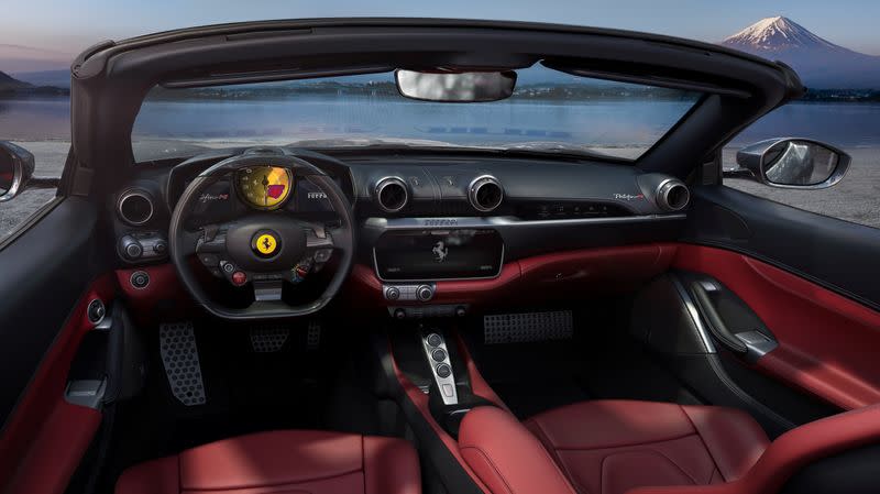 Luxury sports car maker Ferrari unveils its new model