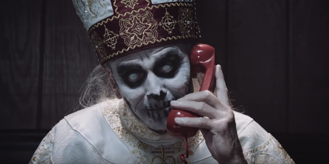 Ghost's Papa Emeritus and Sister Imperator offer critique of Omen movie  series