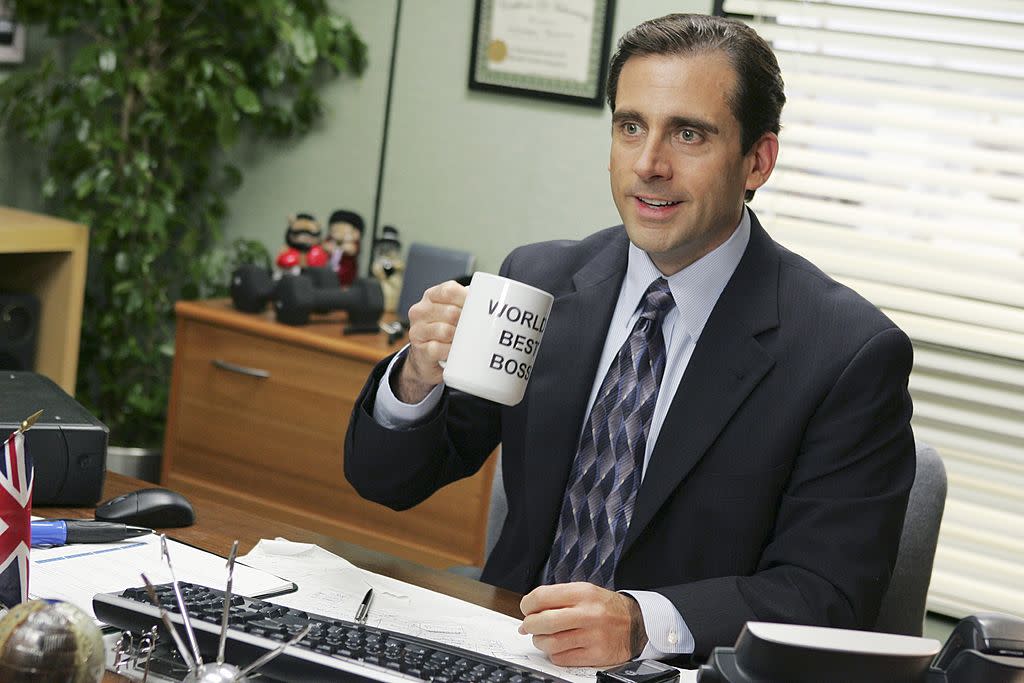 Carell as Michael Scott in season 2 episode “Performance Review.”<span class="copyright">Justin Lubin—NBCUniversal/Getty Images</span>