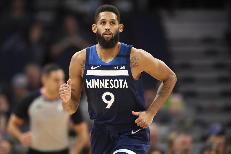 Allen Crabbe had his contract bought out by the Timberwolves in February. (Hannah Foslien/Getty Images)