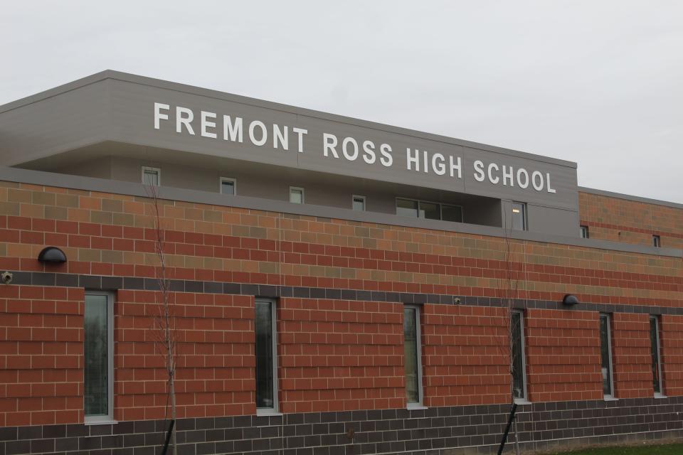 At the new Fremont Ross building, school district officials held a brief ceremony Sunday to thank the public for its support and acknowledge the challenges of completing construction during such an unusual time. Hundreds of residents turned out to tour the new site.