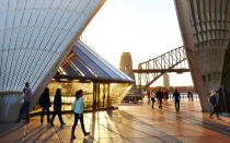 <p>You wont tire of <a rel="nofollow noopener" href="http://www.travelandleisure.com/articles/gary-shteyngart-dishes-on-sydney" target="_blank" data-ylk="slk:eating and drinking your way through Sydney;elm:context_link;itc:0;sec:content-canvas" class="link ">eating and drinking your way through Sydney</a> (diced cuttlefish, steamed milk bun sliders, playful cocktails from speakeasy-like bars) but youll definitely want a companion with whom to share.</p>