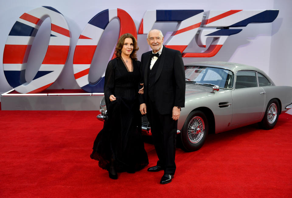 LONDON, ENGLAND - SEPTEMBER 28: Producer Ms. Barbara Broccoli and Producer Mr. Michael G. Wilson at the World Premiere of 