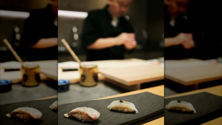 Sushi Suzuki restaurant with sushi
