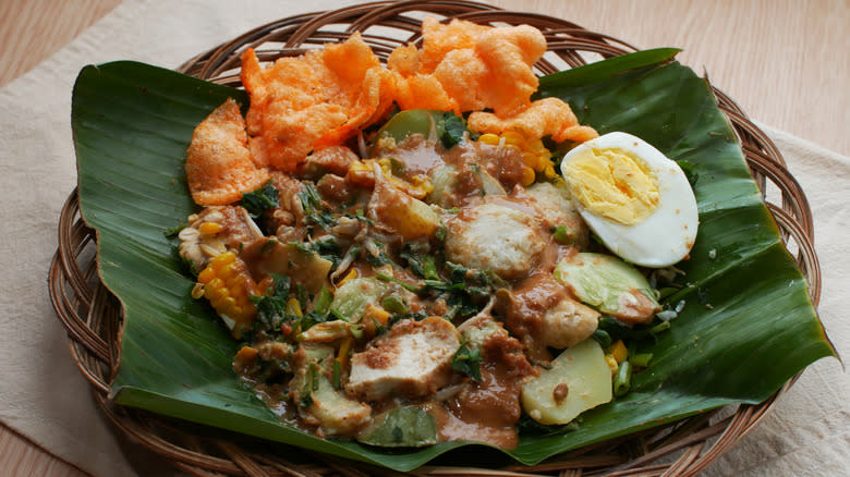 Indonesian gado-gado salad