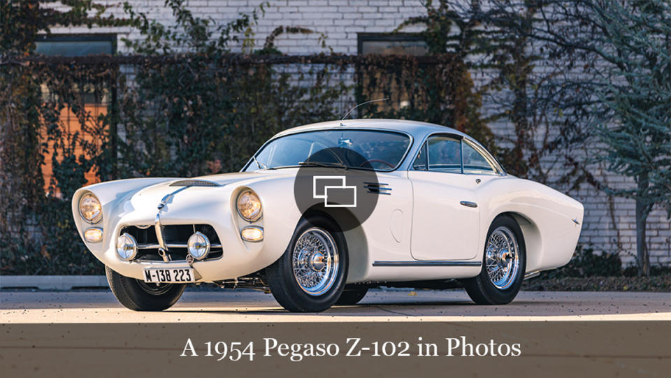 A 1954 Pegaso Z-102 Saoutchik Berlinetta Series II.