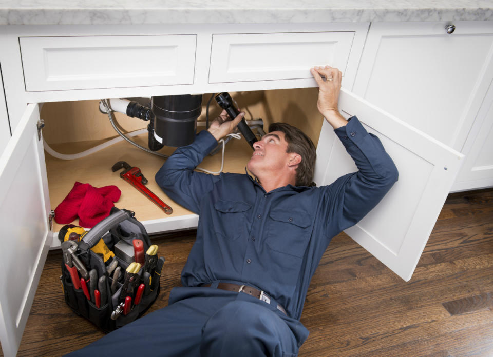 <body> <p>There’s a reason plumbers charge top dollar. Plumbing is skilled work that needs to be done right the first time to avoid expensive leaks later. Go ahead and replace your sink's faucet handle or fix the <a rel="nofollow noopener" href=" http://www.bobvila.com/articles/bob-vila-radio-toilet-flappers/?bv=yahoo" target="_blank" data-ylk="slk:toilet flapper;elm:context_link;itc:0;sec:content-canvas" class="link ">toilet flapper</a>, but hire a reputable pro for more complicated repairs. </p> <p><strong>Related: <a rel="nofollow noopener" href=" http://www.bobvila.com/slideshow/12-things-your-plumber-wishes-you-knew-50323?bv=yahoo" target="_blank" data-ylk="slk:12 Things Your Plumber Wishes You Knew;elm:context_link;itc:0;sec:content-canvas" class="link ">12 Things Your Plumber Wishes You Knew</a> </strong> </p> </body>