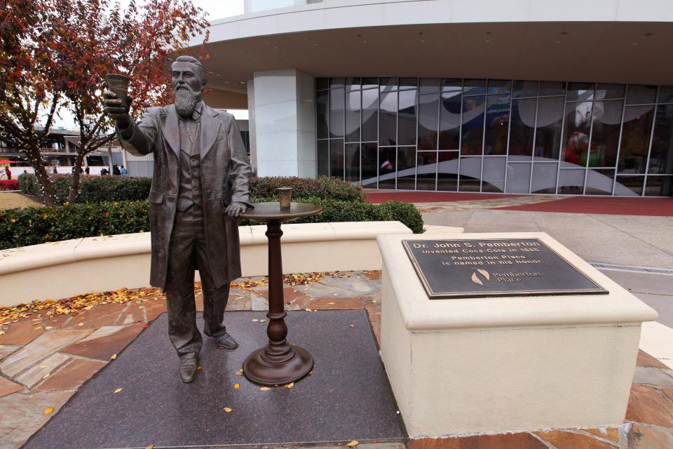 La statue de John Pemberton à Atlanta