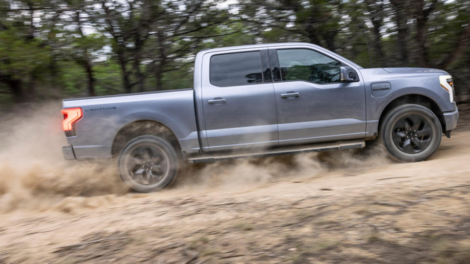 A lower center of gravity, thanks to the skateboard platform and a new independent rear suspension, help the truck feel even more planted. - Credit: Ford Motor Company