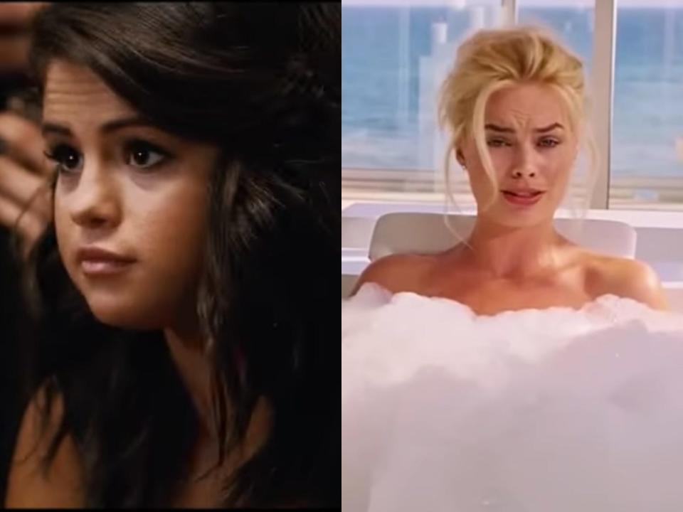 selena gomez and margot robbie the big short