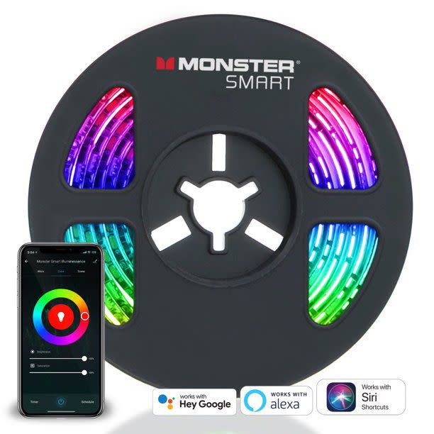 Monster Smart App & Voice Controlled Multi-Color USB LED Light Strip