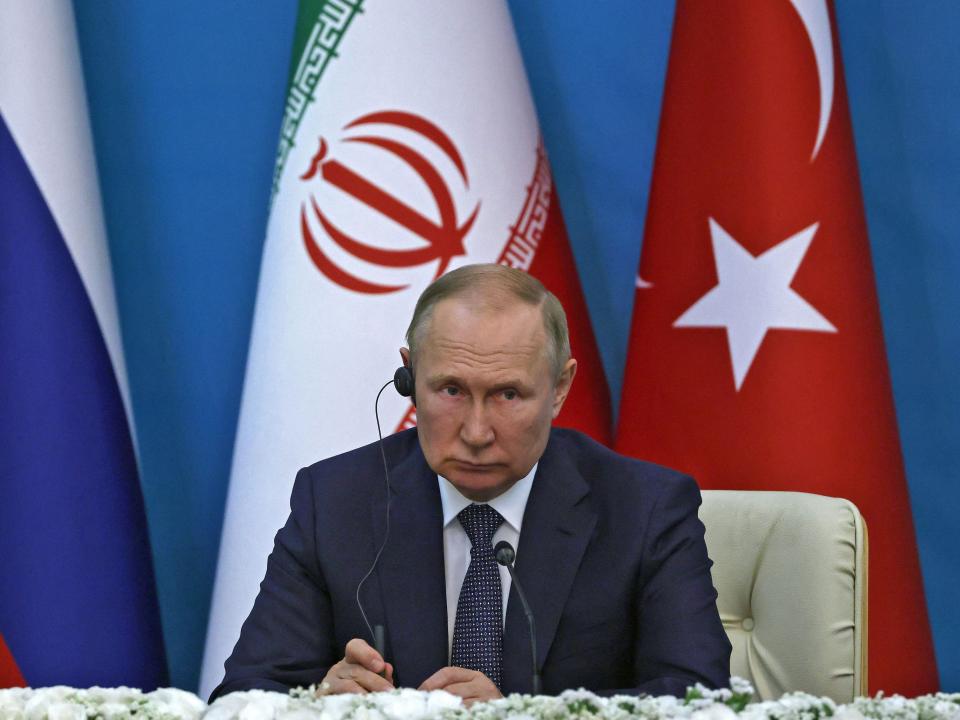 Russian president Vladimir Putin in Iran