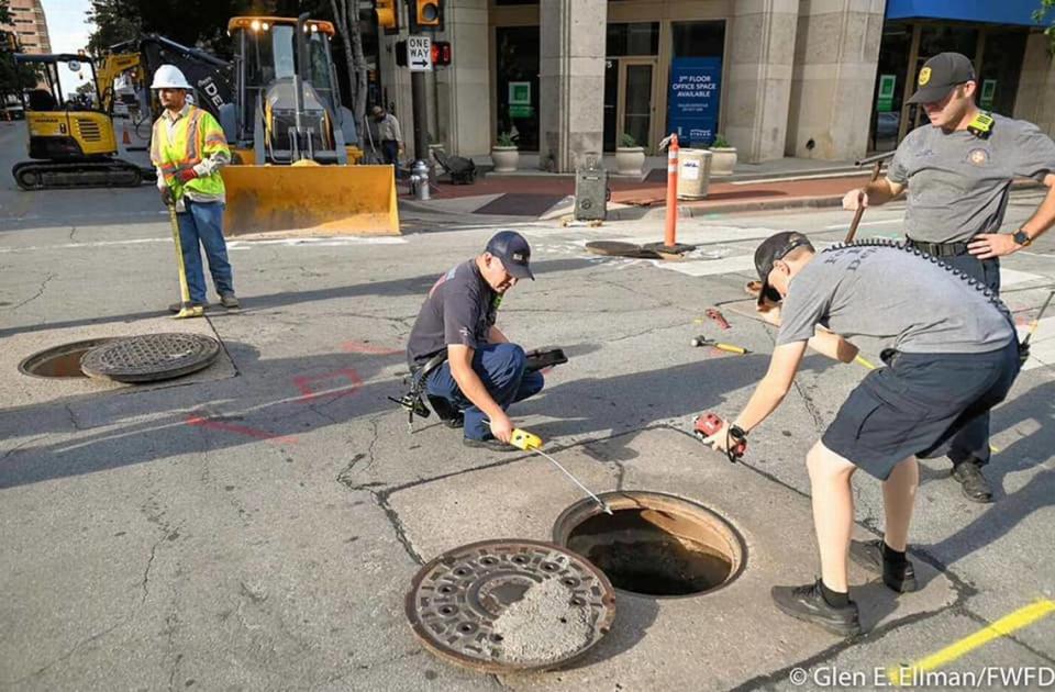 Dozens of downtown residents at The Tower made their way back to their homes Wednesday morning after being forced to evacuate the premises because of a gas leak the night before.