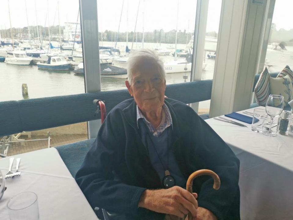 Daily Echo: Richard Robinson, a one-hundred-year-old former sailor