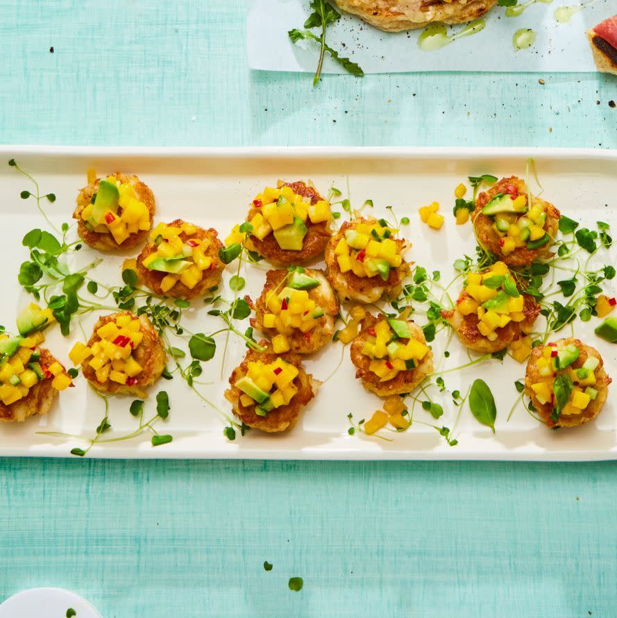 Crab Cakes with Mango-Avocado Relish