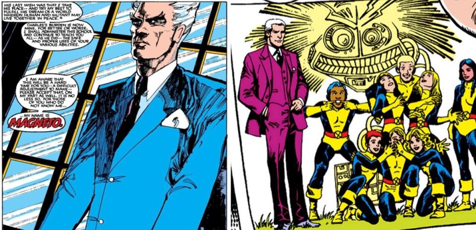 In the mid-80s New Mutants series, Magneto becomes the headmaster of Xavier;s School for the Gifted.