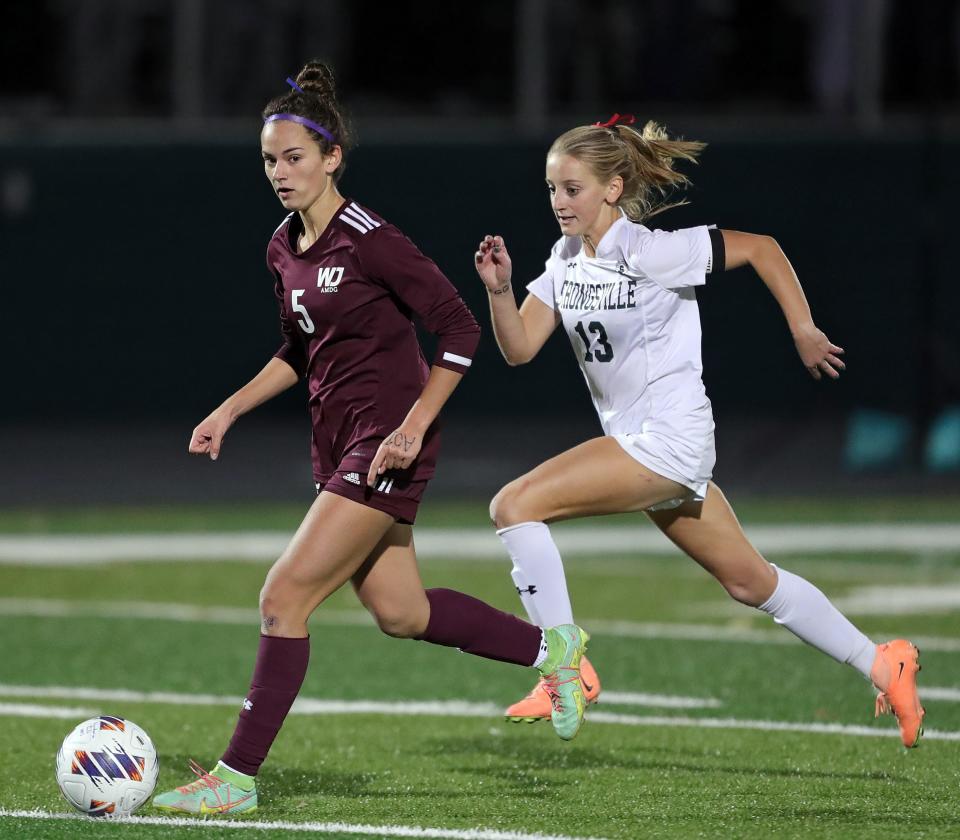 Hannah Pachan was a big part of Walsh Jesuit's girls soccer state title and was named the Division I Player of the Year by the Ohio Scholastic Soccer Coaches Association.