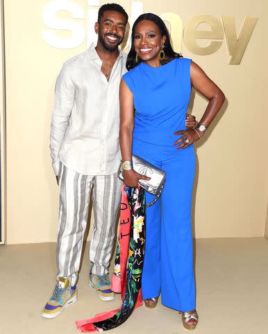 <p>Steve Granitz/FilmMagic</p> Etienne Maurice, Sheryl Lee Ralph arrives at the Premiere Of Apple TV +'s "Sidney" at Academy Museum of Motion Pictures