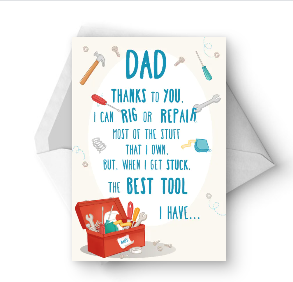 printable fathers day cards special dial for dad card