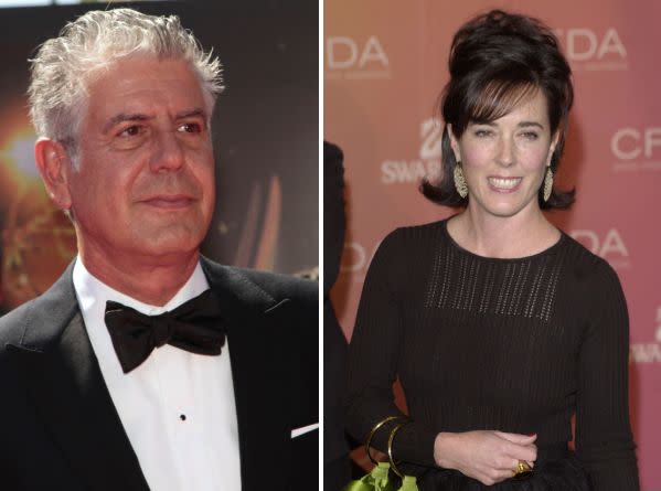 Television personality Anthony Bourdain and fashion designer Kate Spade both died last week in reported suicides. (Photo: REUTERS)