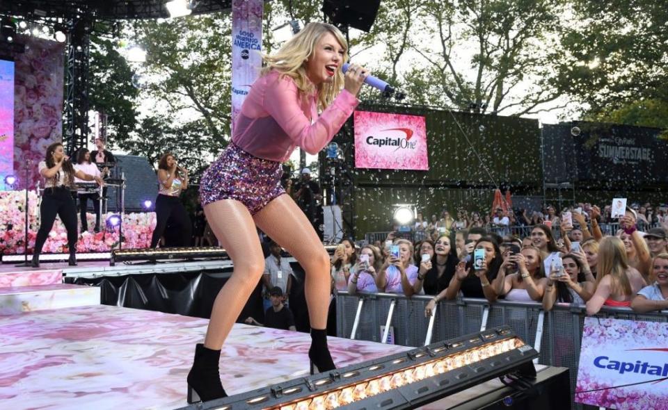 Taylor Swift performs on ABC's "Good Morning America" at SummerStage