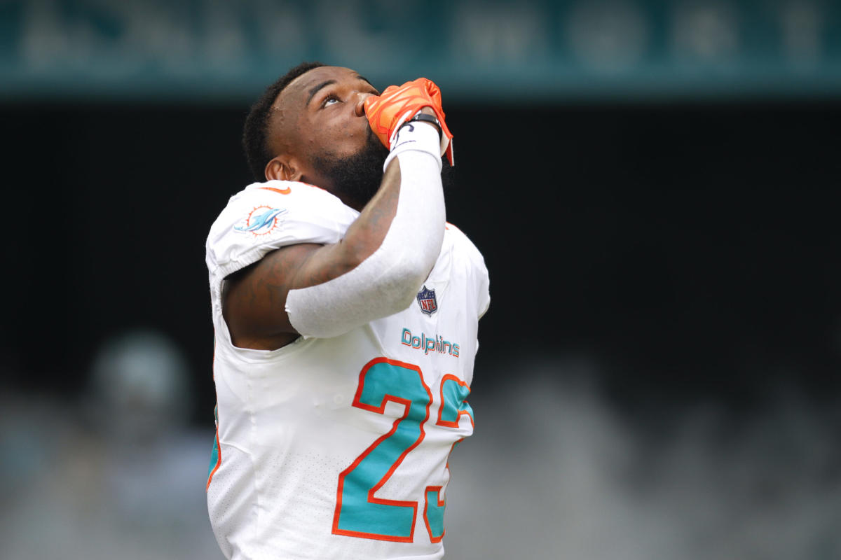 Miami Dolphins wide receiver Cedrick Wilson Jr. (11) warms up before an NFL  preseason football game against the Houston Texans, Saturday, Aug. 19,  2023, in Houston. (AP Photo/Tyler Kaufman Stock Photo - Alamy