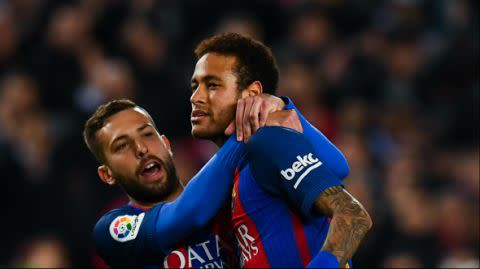 Jordi Alba Neymar Barcelona