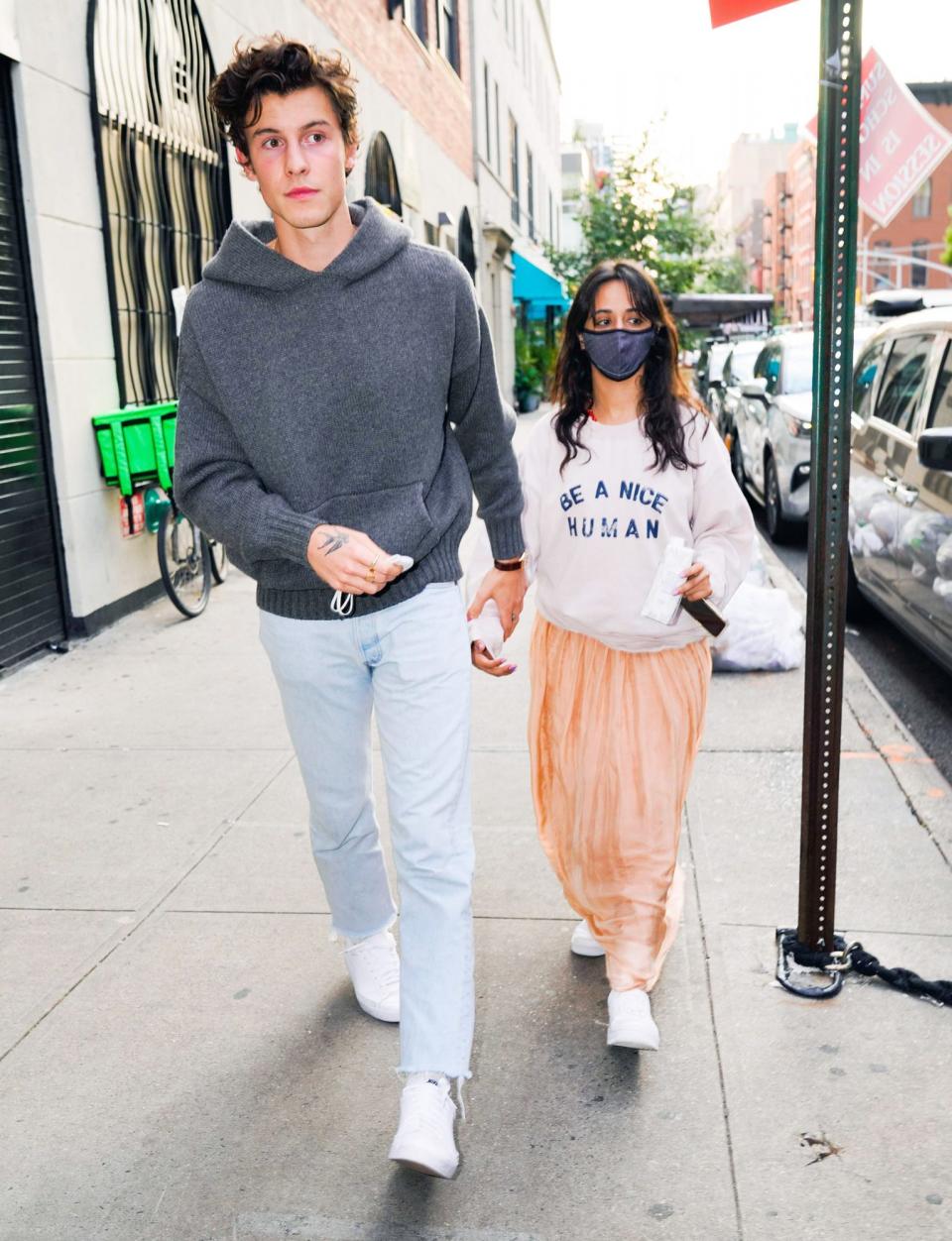 <p>Shawn Mendes and Camila Cabello stroll through N.Y.C. on July 22.</p>