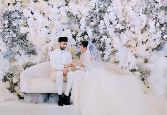 The couple tied the knot at the St. Regis KL
