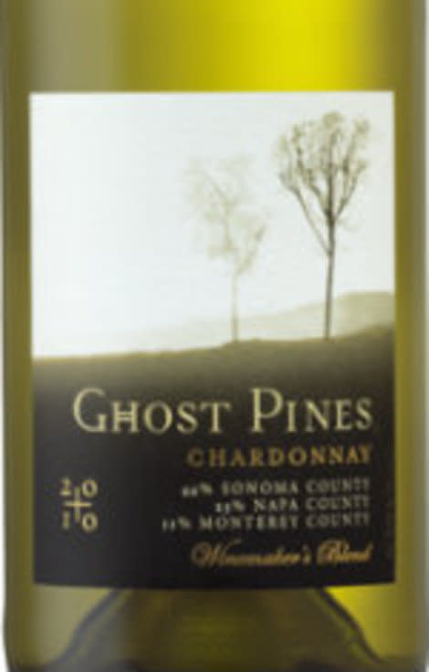 The image for Ghost Pines wine is shown.