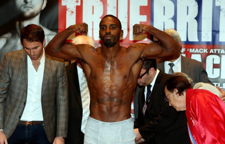 Yusaf Mack was last in the boxing ring in October 2014 when he lost to Cory Cummings. (Getty)