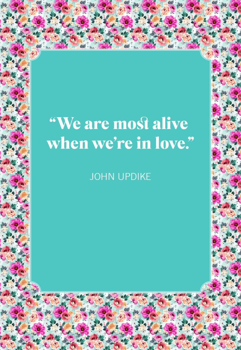 love quotes john updike