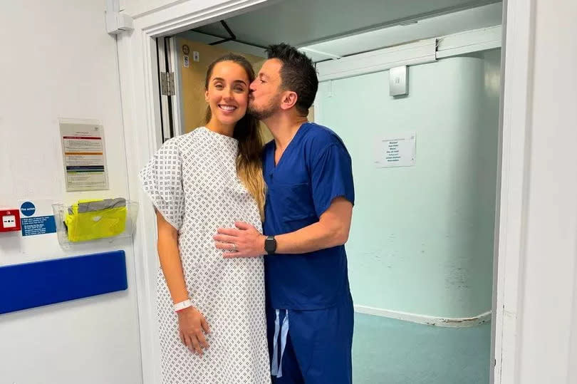 Peter Andre shares intimate pic of Emily moments before she gave birth and fans say she looks flawless