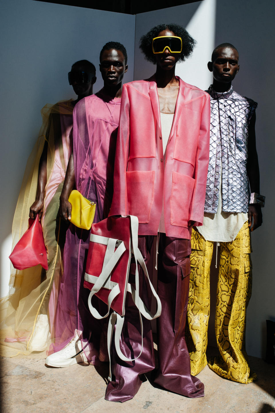 Backstage at Rick Owens Men’s Spring 2022 - Credit: Kuba Dabrowski/WWD