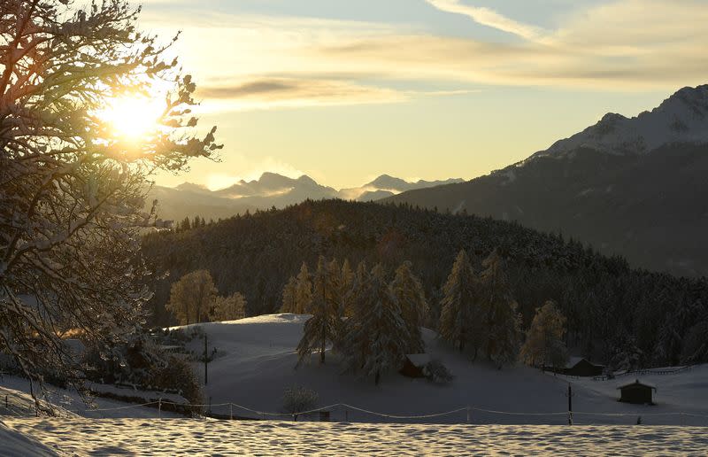 FILE PHOTO: Snowfall in Tirol