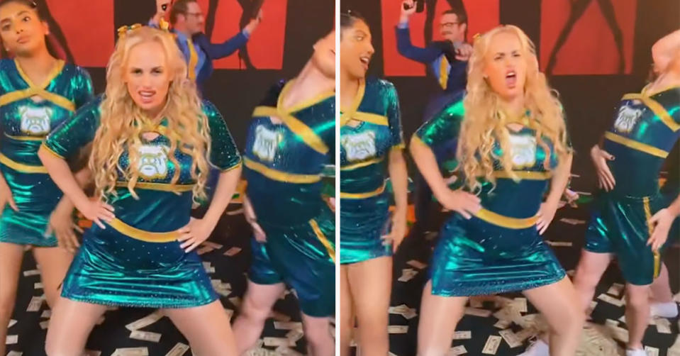 Rebel Wilson stunned fans with a dance on TikTok while showing off her incredible 30kg weight loss. Photo: TikTok/Rebel Wilson