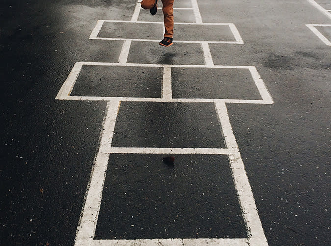 20. Play hopscotch