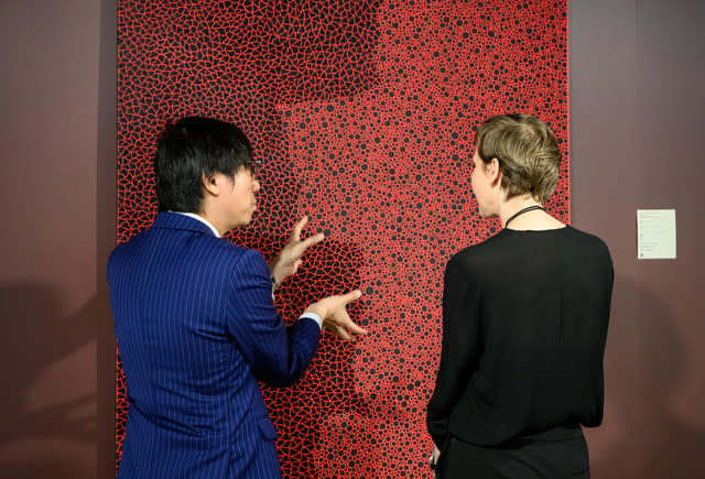 Yayoi Kusama's rare work heading for auction at Bonhams