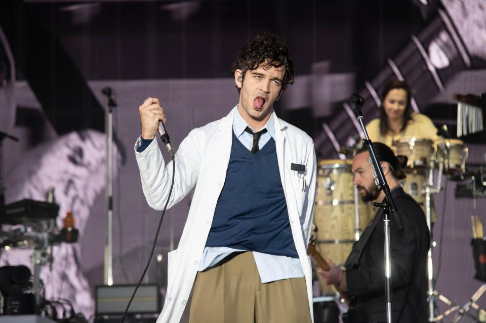 Matty Healy of The 1975 performing at TRNSMT at the Glasgow Green Glasgow