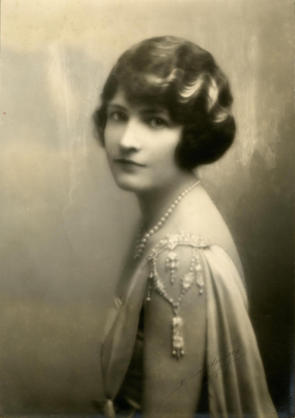 Cereal heiress Marjorie Merriweather Post at age 35. At the time she was married to financier Edward F. Hutton, with whom she built Mar-a-Lago.