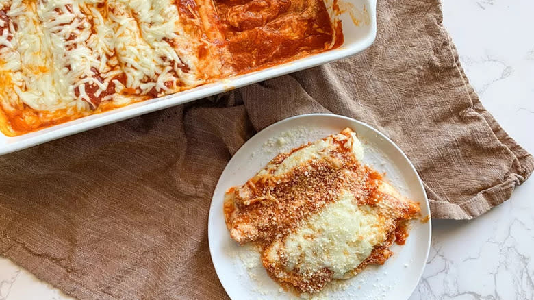 Classic Manicotti with ricotta