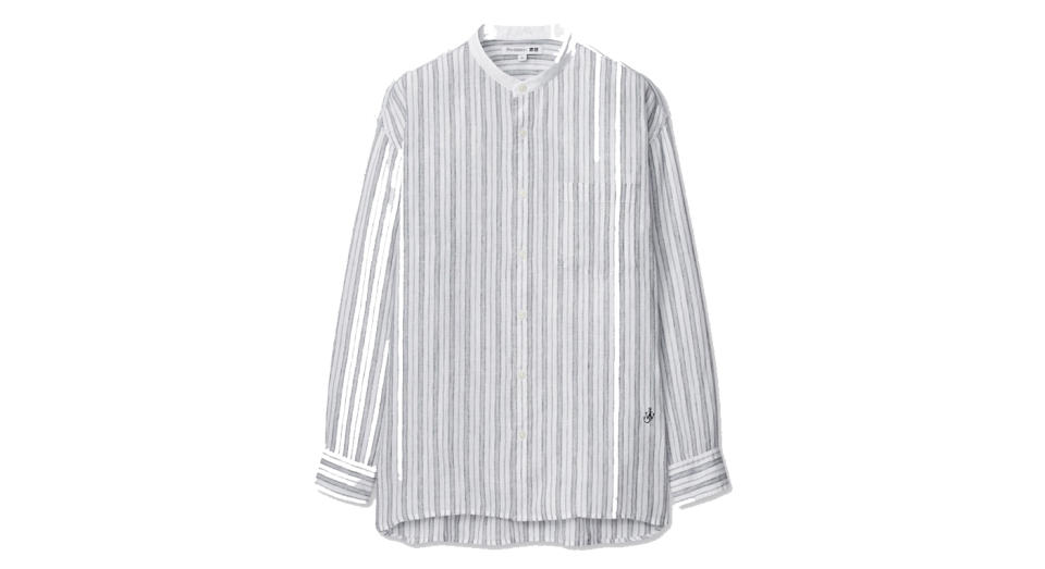 JW ANDERSON PREMIUM LINEN OVERSIZED FIT STRIPED SHIRT