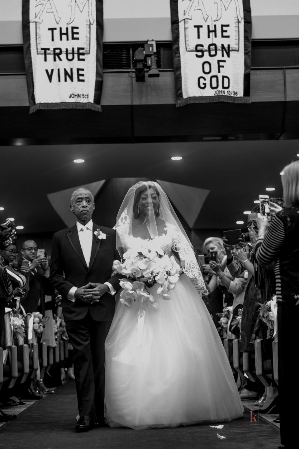 Dr. Marcus Bright and Dominique Sharpton’s wedding. October 2017. (Credit: Kesha Lambert / Kesha Lambert Photography)