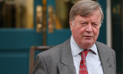 Politicians Walk Along Whitehall<br>LONDON, ENGLAND - SEPTEMBER 24: Ken Clarke, a Minister without Portfolio in the UK Government, leaves the Cabinet Office on September 24, 2012 in London, England. (Photo by Oli Scarff/Getty Images)