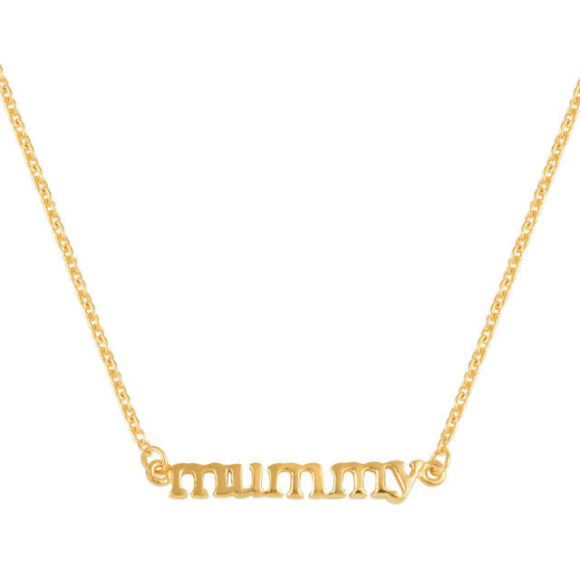 John Greed Signature Silver Love You Mummy Disc Pendant Necklace