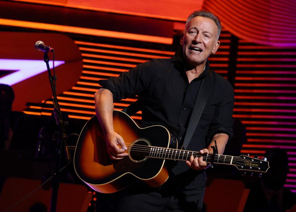 Bruce Springsteen performs during the 17th annual Stand Up For Heroes Benefit Nov. 6 in New York.