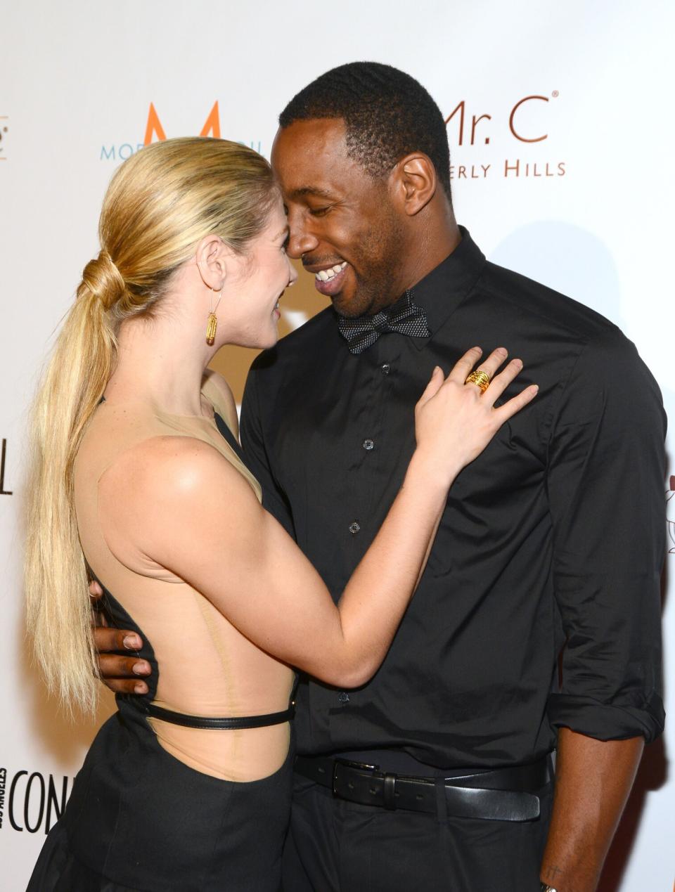 Allison Holker and Stephen "tWitch" Boss arrive at the Los Angeles Confidential Magazine's Pre-Emmy Party with Emmy nominated cover Star Morena Baccarin at Mr. C Beverly Hills on September 19, 2013 in Beverly Hills, California.